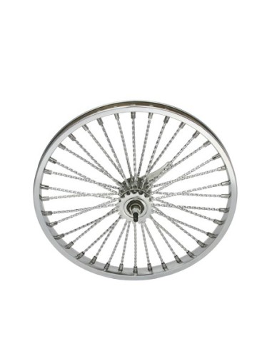 20 Steel Coaster Twisted 36 Spoke 8gChrome 3/8...